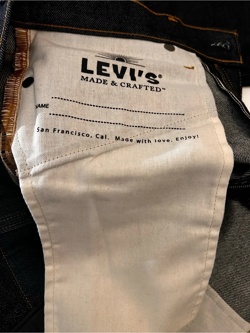Levi's 511 Made and Crafted Selvedge- Made In Japan